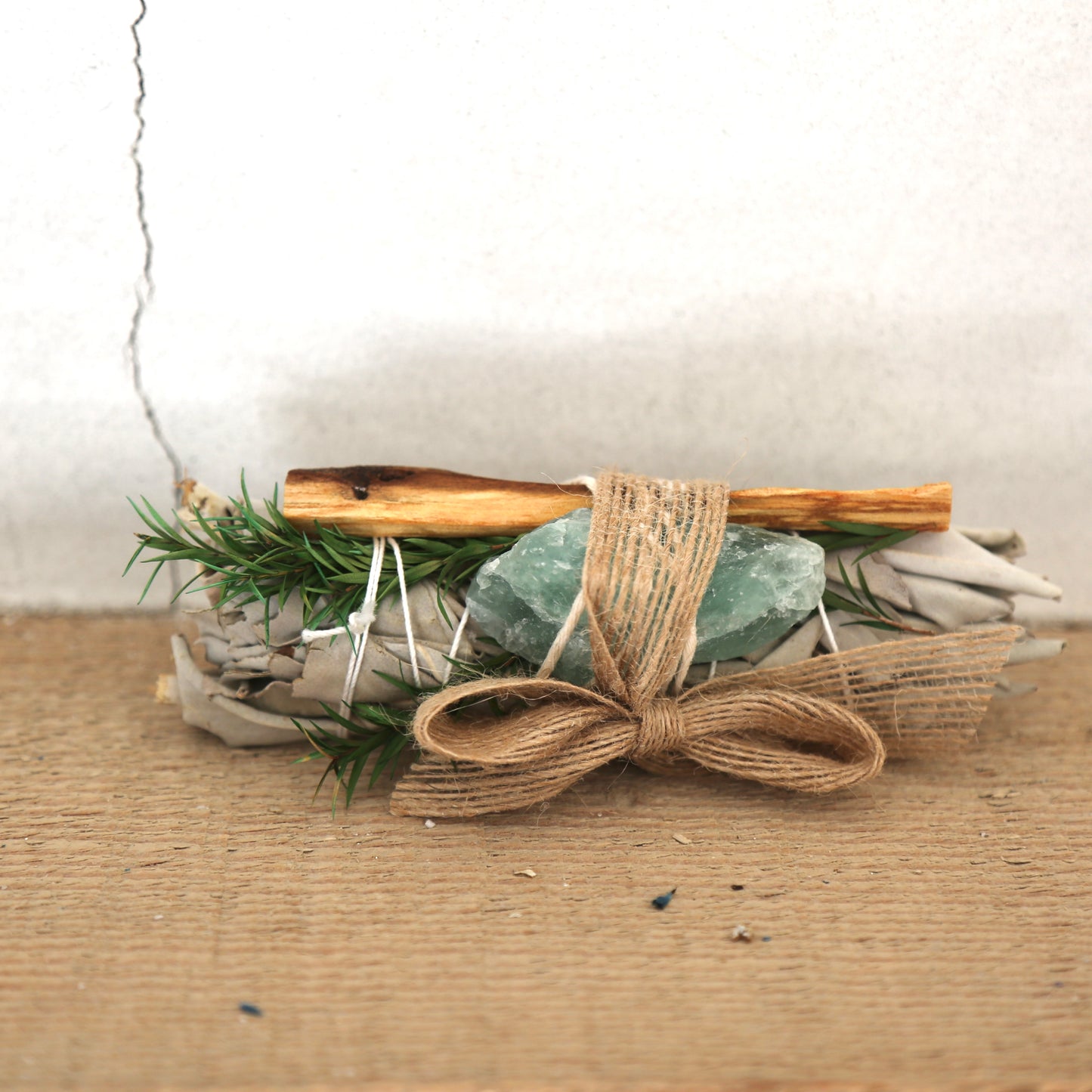 Mini Sage & Palo Santo Crystal Bundle