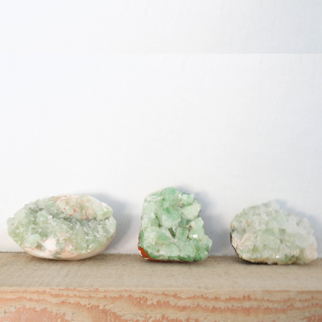 Green Apophyllite with Stilbite